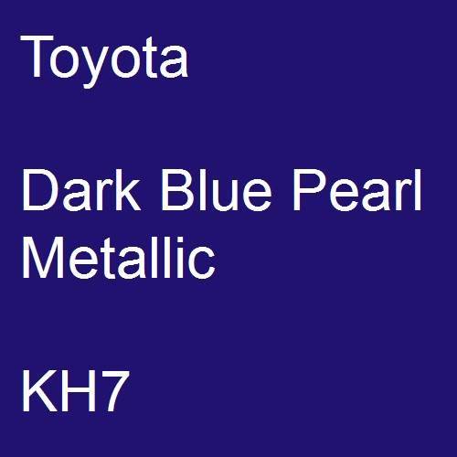 Toyota, Dark Blue Pearl Metallic, KH7.